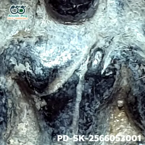 100 倍放大 — 素可泰立泰王佛牌 大模 無卡諾紋 燒製泥料 甘烹碧出土 甘烹碧府 佛曆 1900
