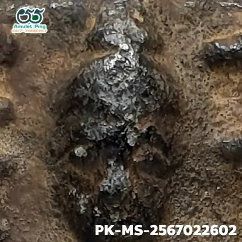 100 倍放大 — 鲁士 Phim Phila Lai佛牌 双面 锡铅合金（Chin） 帕西拉达那玛哈泰寺 素攀府 佛历 2300