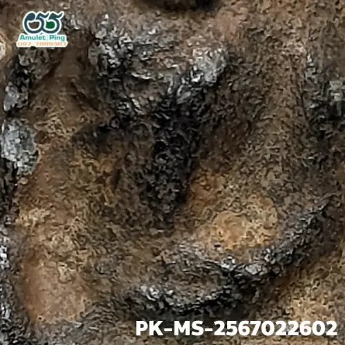 100 倍放大 — 鲁士 Phim Phila Lai佛牌 双面 锡铅合金（Chin） 帕西拉达那玛哈泰寺 素攀府 佛历 2300