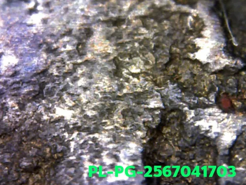 1000 倍放大 — 龙婆银佛牌 基打 四衣摆 合金 瓦邦干寺 披集府 佛历 2462