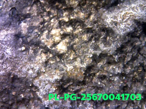 1000 倍放大 — 龙婆银佛牌 基打 四衣摆 合金 瓦邦干寺 披集府 佛历 2462