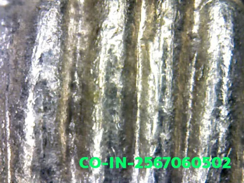 1000× magnification — Jatukam Ramathep coin, first batch (Run Raek), Silver, City