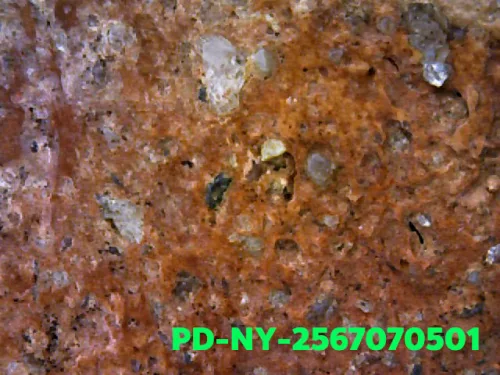 1000× magnification — Phra Wisutthikasat amulet, Yai (large) curved knee, Fired