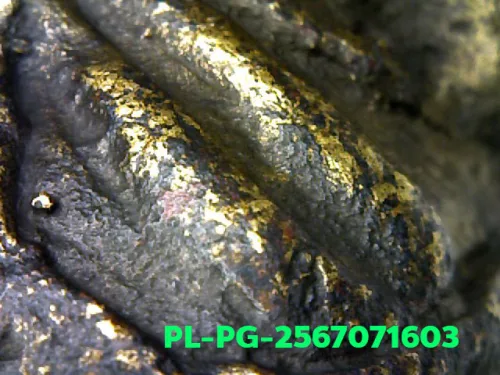 100 倍放大 — 龍婆銀佛牌 基打 四衣襬 合金 瓦邦干寺 披集府 佛曆 2462