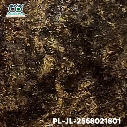 100× magnification — Luang Phor Ngern coin, Job Lek (small hoe) straight shin