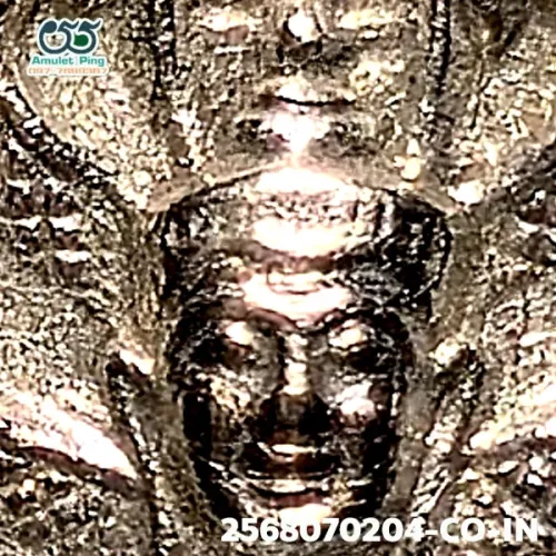 ภาพขยายรายละเอียด เหรียญพระนาคปรก รุ่น 8 รอบ ตอกโค๊ต อิ หลวงปู่ทิม เนื้อเงิน วัดละหารไร่ ระยอง ปี 2518