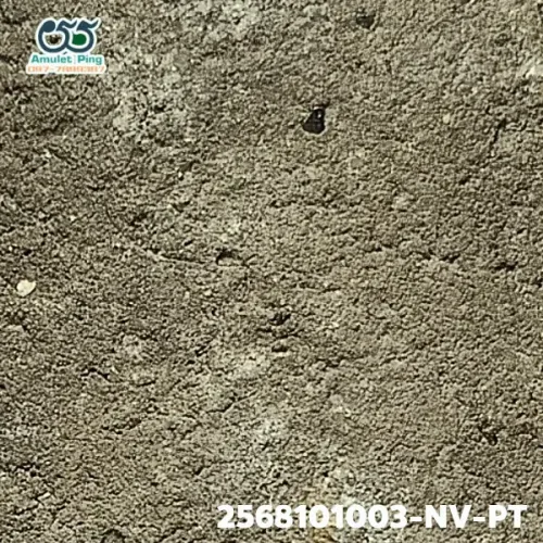 100× magnification — Luang Phor Thuad amulet, lead material, Herbal (Wan), Wat