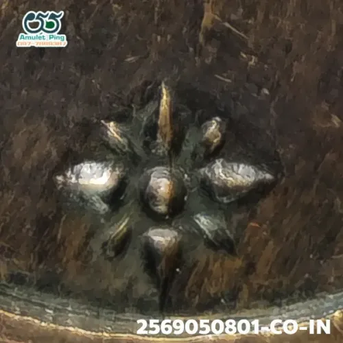 100 倍放大 — 龍婆公銅牌 首期 銅質 瓦邦加蓬寺 夜功府 佛曆 2484