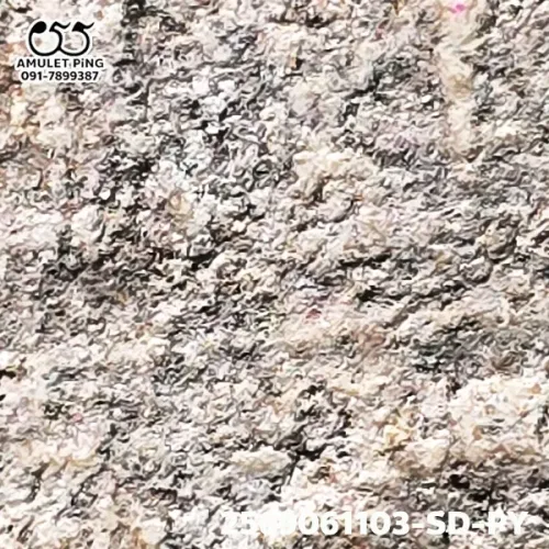 100× magnification — Somdej Toh amulet, Phim Yai, Phra Prathan lime-rich