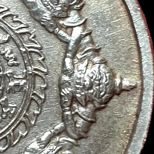 ภาพขยาย เหรียญปิดตาพังพระกาฬ รุ่นแรก ปี พ.ศ.2530 เนื้อเงิน…