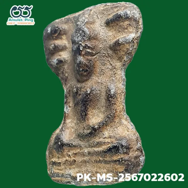 鲁士 Phim Phila Lai佛牌 双面 锡铅合金（Chin） 帕西拉达那玛哈泰寺 素攀府 佛历 2300 — 正面右侧