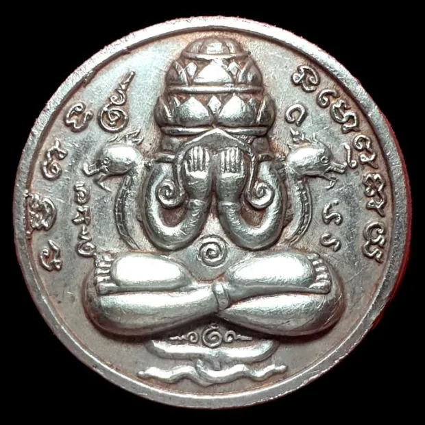 เหรียญปิดตาพังพระกาฬ รุ่นแรก ปี พ.ศ.2530 เนื้อเงิน จังหวัดนครศรีธรรมราช สุดยอดแห…