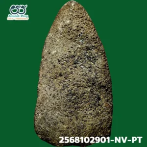 พระเนื้อว่าน พิมพ์ฉลูด หลวงพ่อทวด  หลังมีแร่กากยายักษ์ วัดช้างให้ ปัตตานี ปี 2497 ด้านหลัง