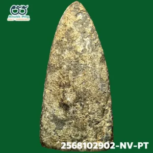 พระเนื้อว่าน พิมพ์ฉลูด หลวงพ่อทวด  หลังมีแร่กากยายักษ์ วัดช้างให้ ปัตตานี ปี 2497 ด้านหลัง