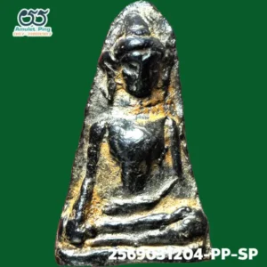 พระผงสุพรรณ พิมพ์หน้าแก่ เนื้อดินดำเผา กรุวัดพระศรีรัตนมหาธาตุ จังหวัดสุพรรณบุรี