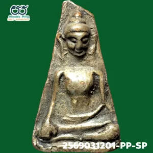 พระผงสุพรรณ พิมพ์หน้าแก่ 3 จุด เนื้อดิน กรุวัดพระศรีรัตนมหาธาตุ จังหวัดสุพรรณบุรี