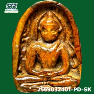 พระซุ้มกอ พิมพ์ใหญ่ มีกนก เนื้อดินเผาแกร่ง กรุกำแพงเพชร จังหวัดกำแพงเพชร