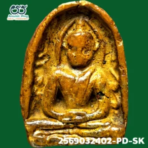 พระซุ้มกอ พิมพ์ใหญ่ มีกนก เนื้อดินเผา กรุกำแพงเพชร จังหวัดกำแพงเพชร