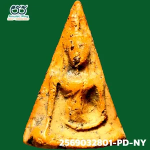 พระนางพญา เข่าโค้ง พิมพ์ใหญ่ เนื้อดินเผา เบญจภาคี กรุวัดนางพญา จังหวัดพิษณุโลก