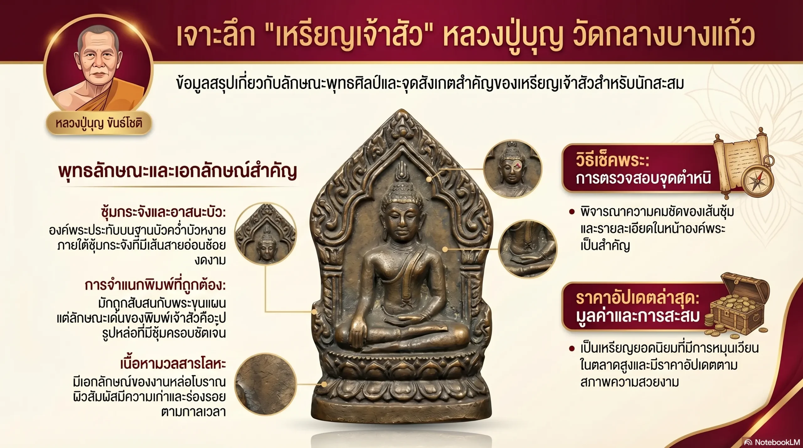 เจ้าสัวหลวงปู่บุญ แท้ดูยังไง? เจาะลึกทุกพิมพ์ ราคา และวิธีเช็คพระ (อัปเดตล่าสุด)